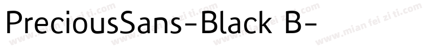 PreciousSans-Black B字体转换